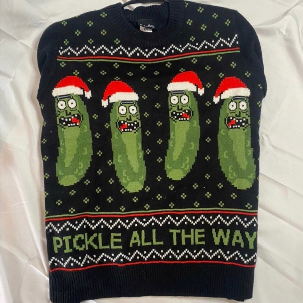 PICKLE RICK HOLIDAY SWEATER RICK AND MORTY ADULT SWIM